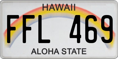 HI license plate FFL469