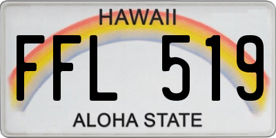 HI license plate FFL519