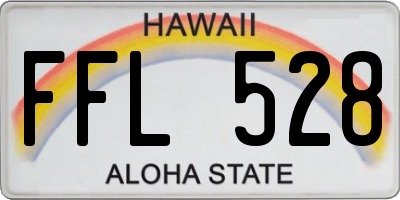 HI license plate FFL528