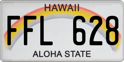 HI license plate FFL628