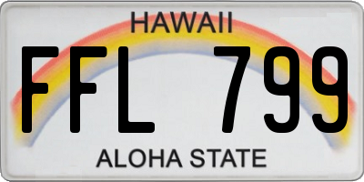 HI license plate FFL799