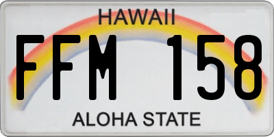 HI license plate FFM158