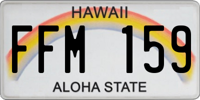 HI license plate FFM159