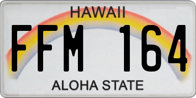 HI license plate FFM164