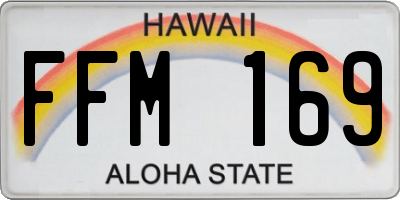 HI license plate FFM169