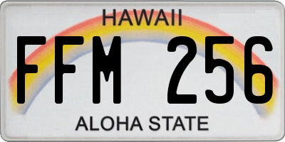 HI license plate FFM256