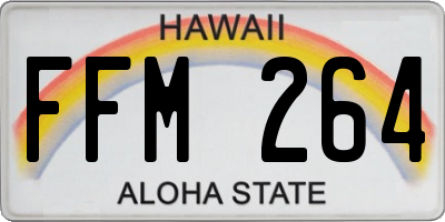 HI license plate FFM264