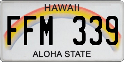 HI license plate FFM339