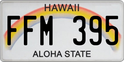 HI license plate FFM395