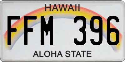HI license plate FFM396