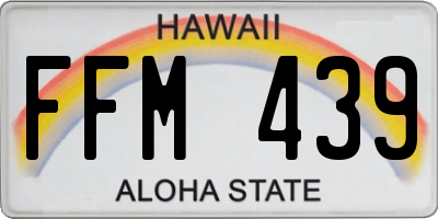 HI license plate FFM439
