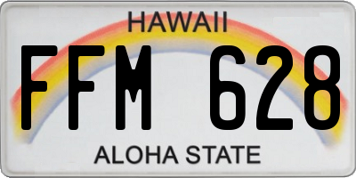 HI license plate FFM628
