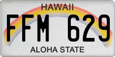 HI license plate FFM629