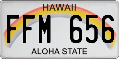 HI license plate FFM656