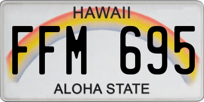 HI license plate FFM695