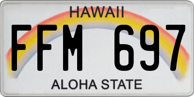 HI license plate FFM697