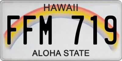 HI license plate FFM719