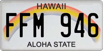HI license plate FFM946