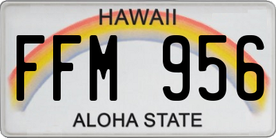 HI license plate FFM956