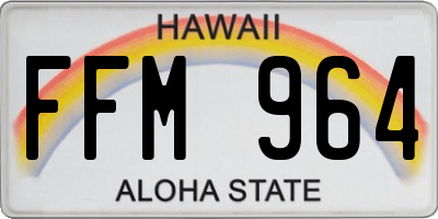 HI license plate FFM964