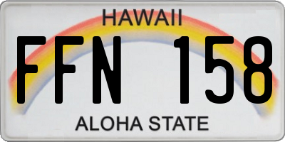 HI license plate FFN158