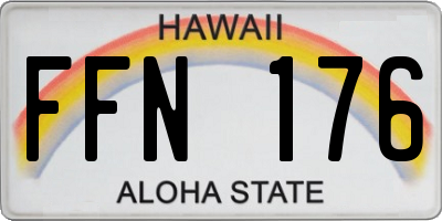 HI license plate FFN176