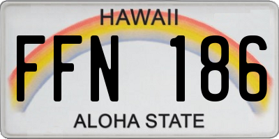HI license plate FFN186