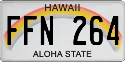 HI license plate FFN264