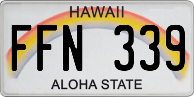 HI license plate FFN339
