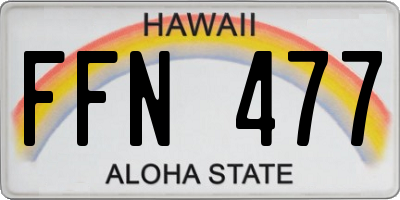 HI license plate FFN477