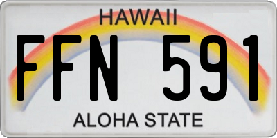 HI license plate FFN591