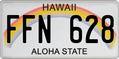 HI license plate FFN628