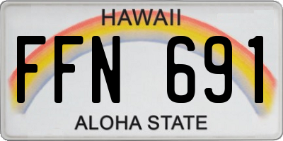 HI license plate FFN691