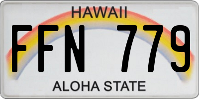 HI license plate FFN779
