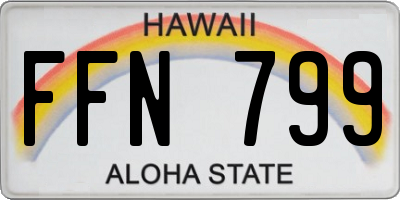 HI license plate FFN799