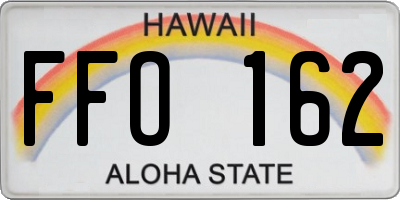 HI license plate FFO162