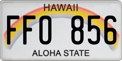 HI license plate FFO856