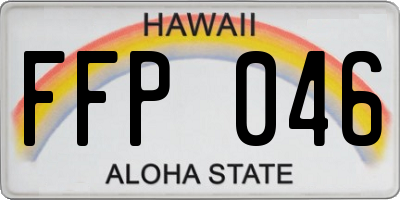 HI license plate FFP046