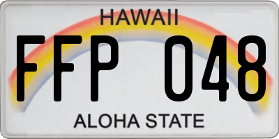 HI license plate FFP048