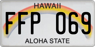 HI license plate FFP069