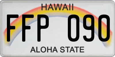HI license plate FFP090