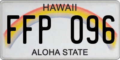HI license plate FFP096