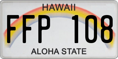 HI license plate FFP108