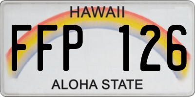 HI license plate FFP126
