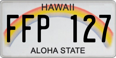 HI license plate FFP127