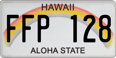 HI license plate FFP128