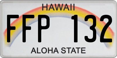 HI license plate FFP132