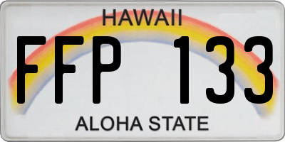 HI license plate FFP133
