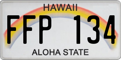 HI license plate FFP134