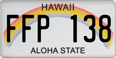 HI license plate FFP138